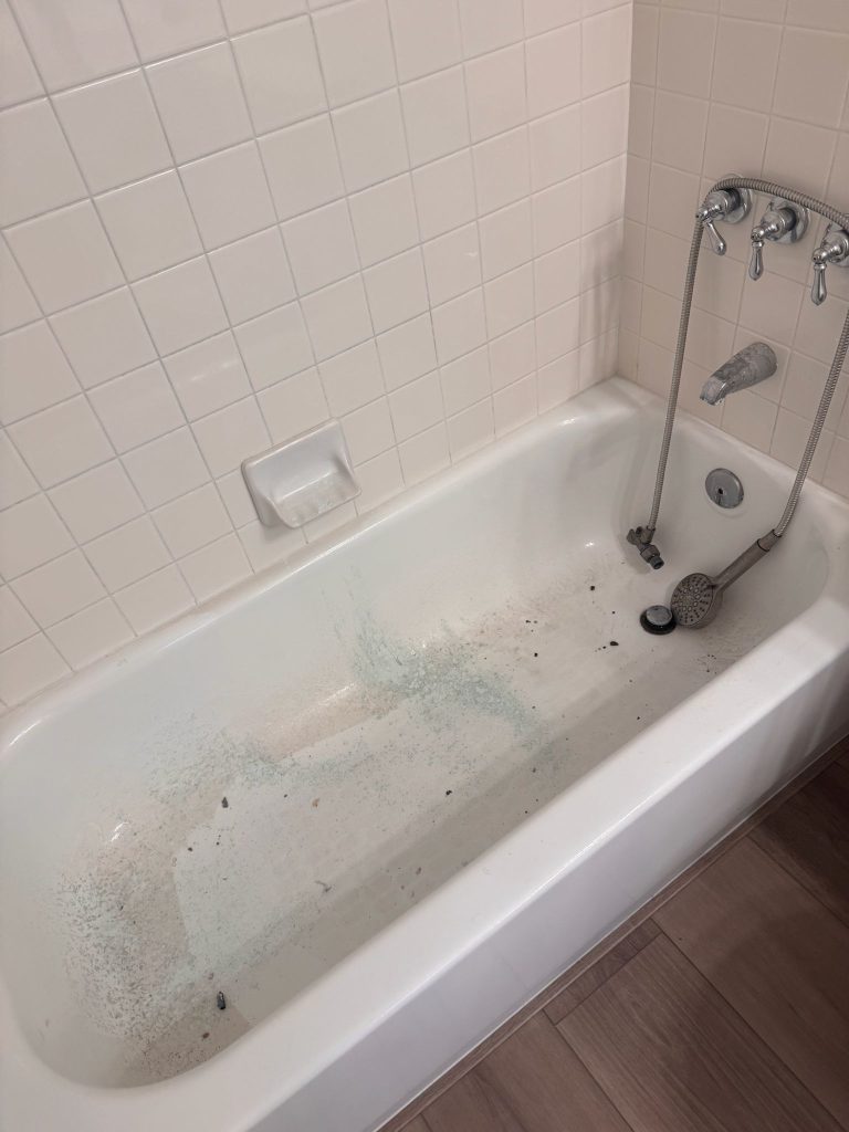 Before bathroom deep cleaning in Orange County